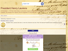 Tablet Screenshot of henrylaurens.com